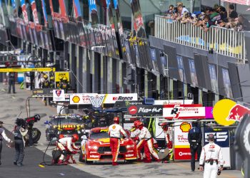 Pit stops at the Bathurst 500. Image: Supplied