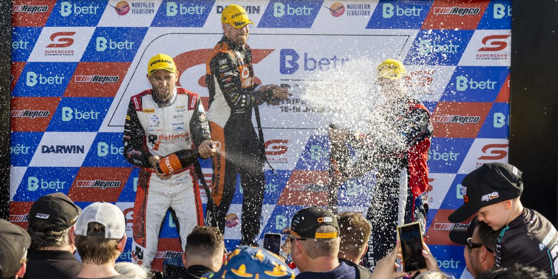 Jack Le Brocq wins race 3 of the 2023 Betr Darwin Triple Crown, Event 5 of the Repco Supercars Championship, Hidden Valley, Darwin, Northern Territory, Australia. 18 Jun, 2023.