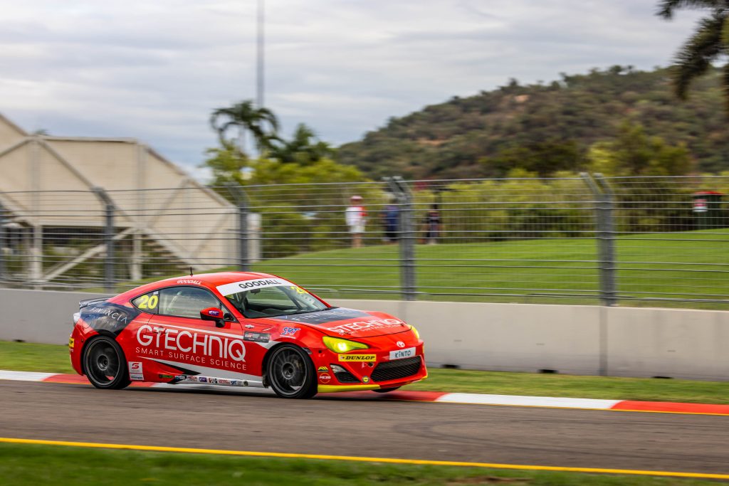 Reuben Goodall in action in the Toyota Gazoo Racing Australia 86 Series. Image: Supplied