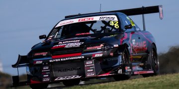 Tim Slade in the Xtreme GTR Nissan Skyline.