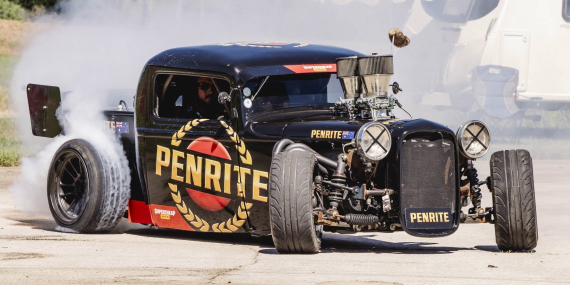 Levi Clarke's 'Drift Rod' machine. Image: Supplied/Supercheap Auto