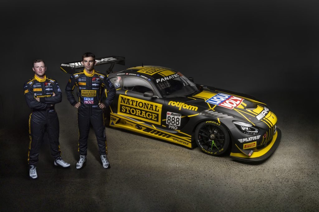 Will Brown (left) will drive with Broc Feeney (right) and Mikaël Grenier in the Bathurst 12 Hour. Image: Supplied