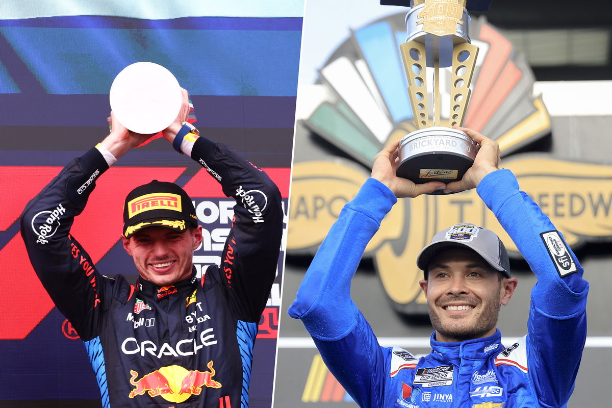 NASCAR champion Kyle Larson has claimed that he is a better driver than Max Verstappen. Image: XPB Images/NASCAR