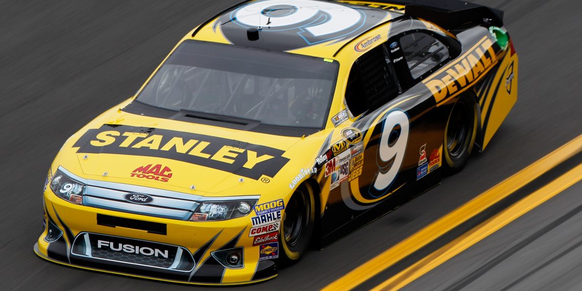 Marcos Ambrose drives a Richard Petty Motorsports Ford in the NASCAR Cup Series in 2012. Image: Chris Graythen/Getty Images