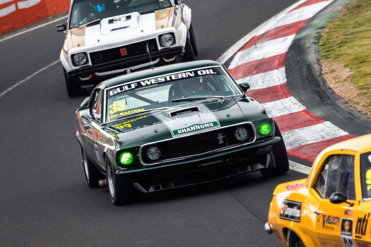 Steven Johnson takes the Trophy Race at Mount Panorama. Image: Daniel Kalisz