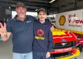 Last years winner Shaun McLaughlin and his father Troy.