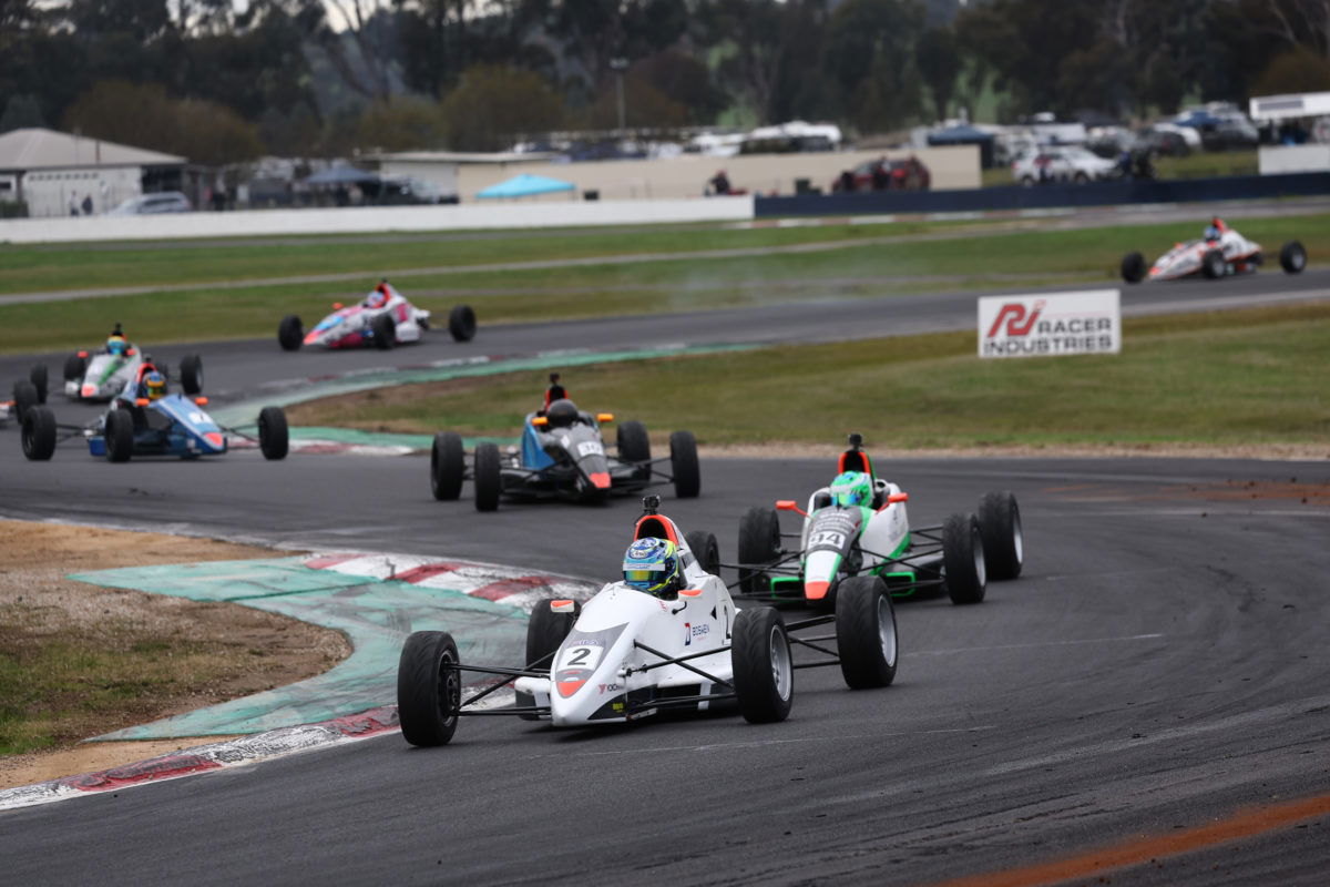 WAU junior Hillyer sweeps Formula Ford at Winton