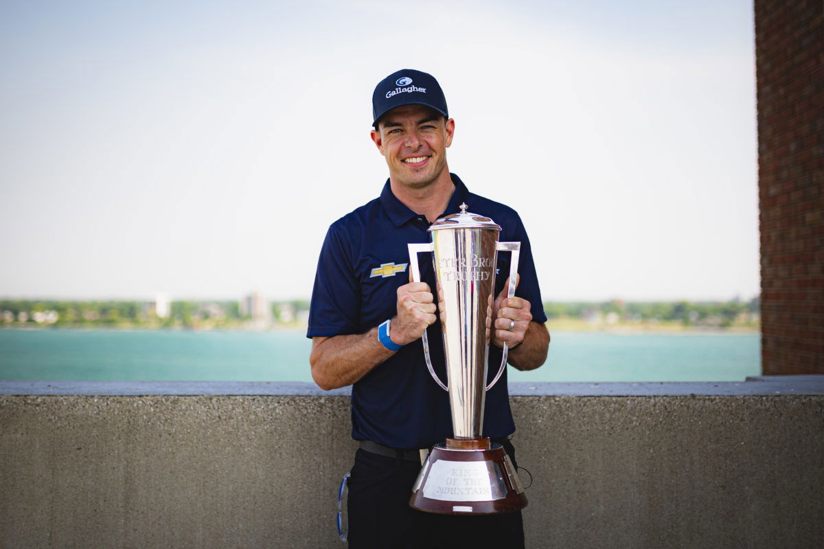 McLaughlin reunited with Peter Brock Trophy in USA