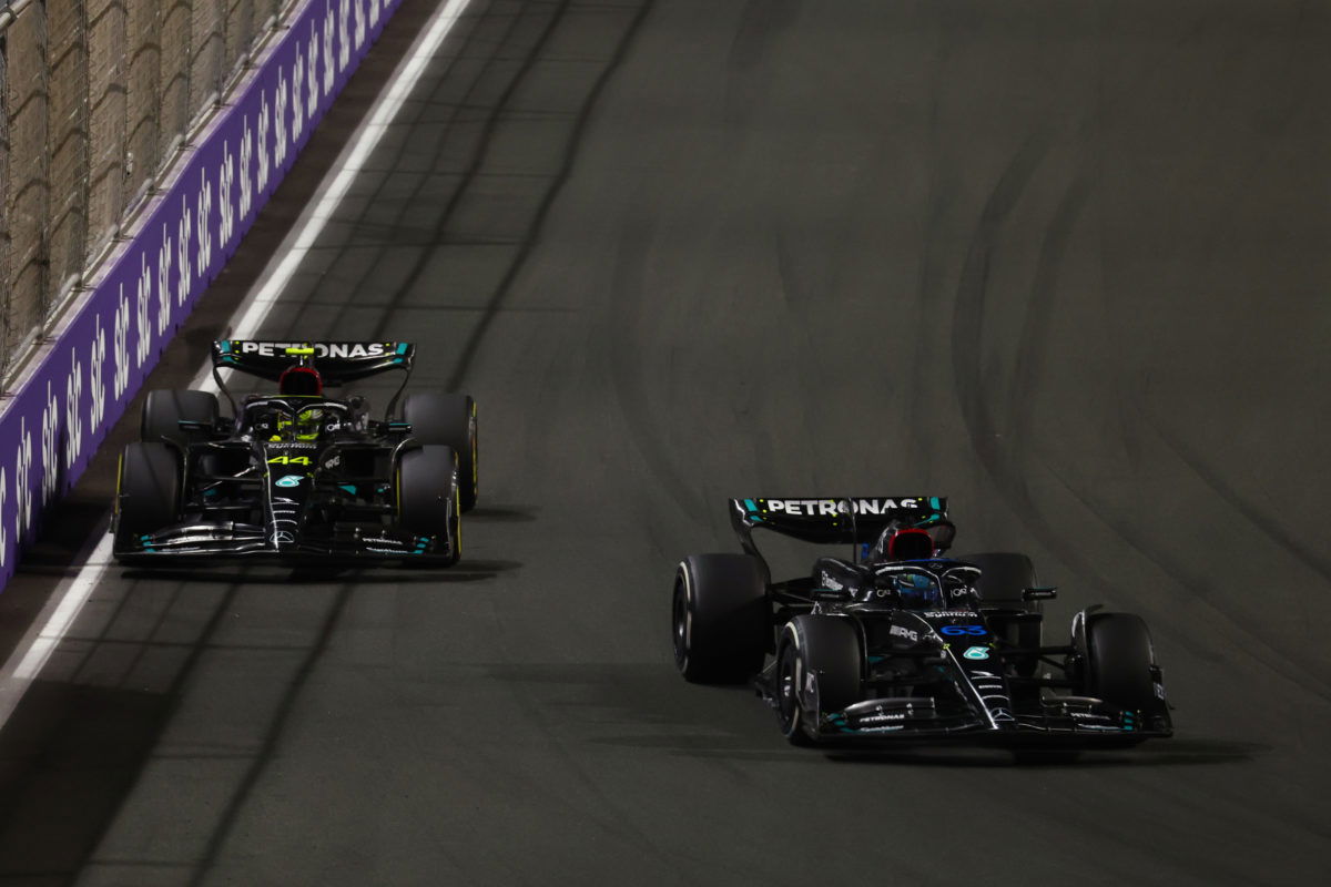Mercedes turning car ‘upside down’ to extract goodness