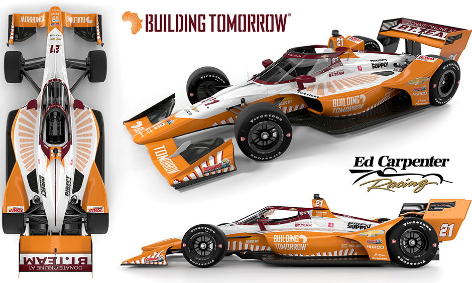 Charity-inspired livery for VeeKay IndyCar at Indianapolis