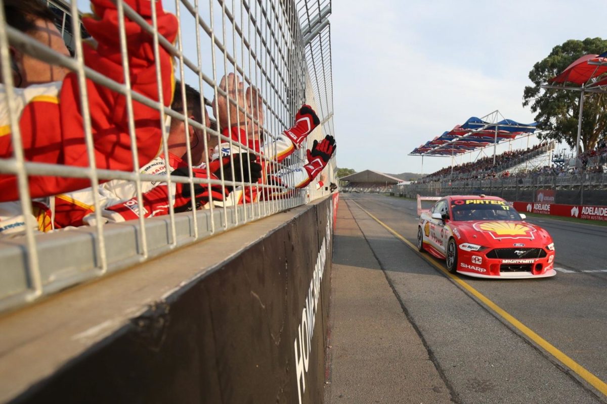 Resurfacing on Adelaide 500 pit straight underway
