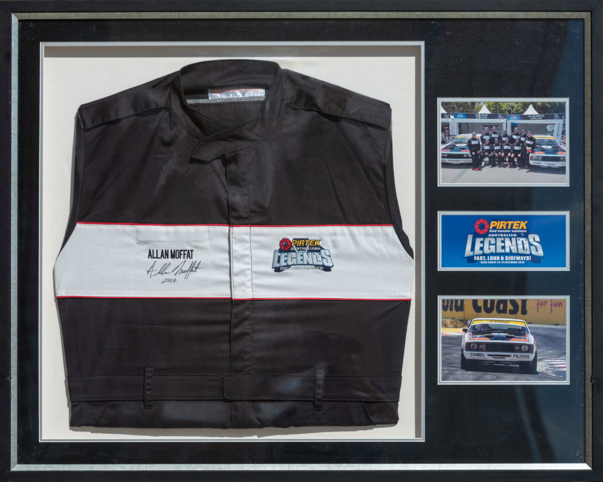 Original Allan Moffat race suit one of many up for sale