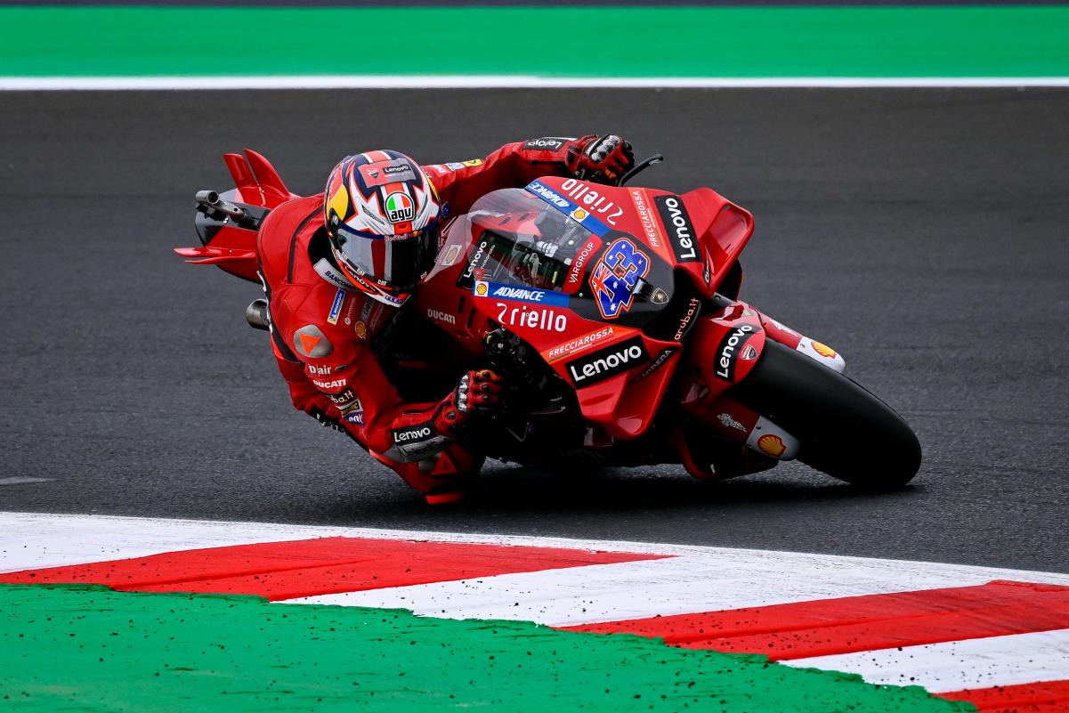 Miller takes pole in wet-dry Misano MotoGP qualifying
