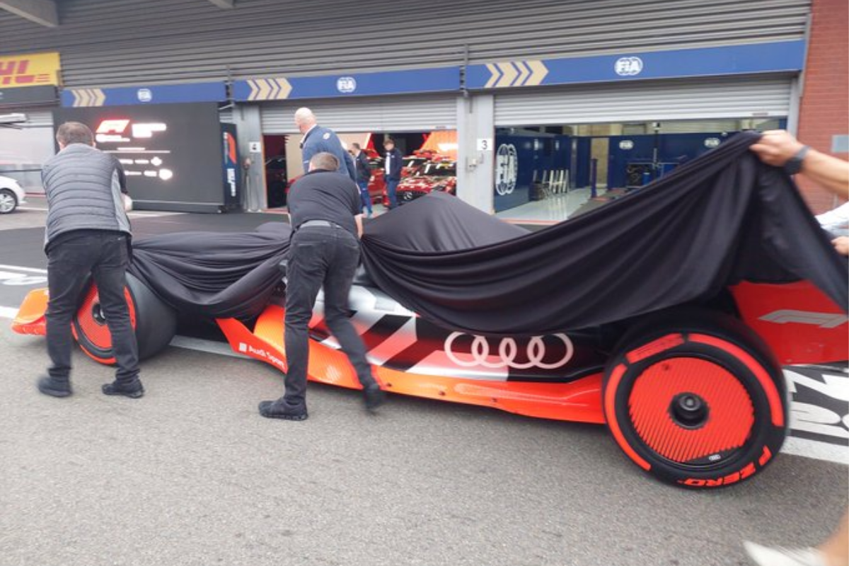 Audi Formula 1 car spotted in Belgium