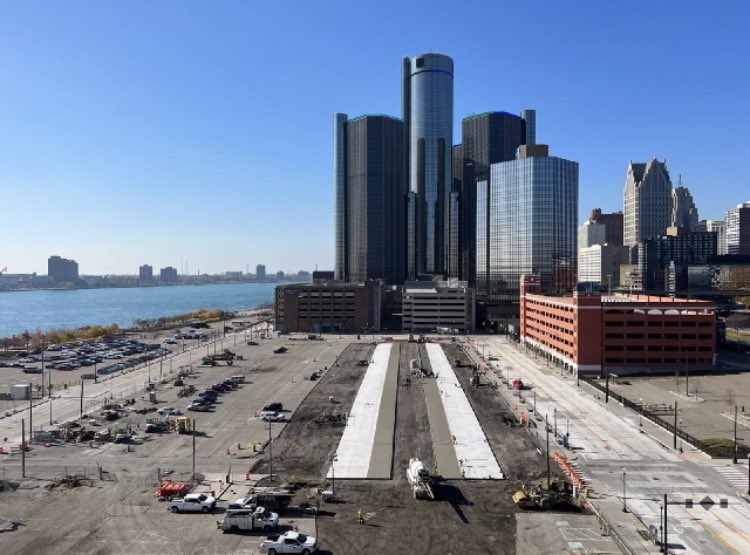 Work progresses on new Detroit GP infrastructure