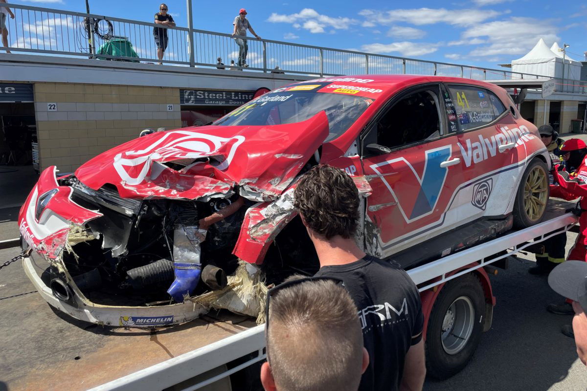 Garland out of TCR Round 1 after practice crash
