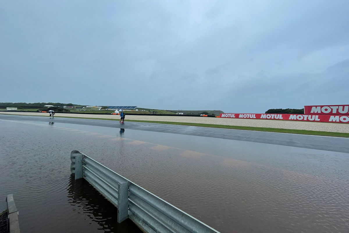 Phillip Island circuit under water ahead of MotoGP