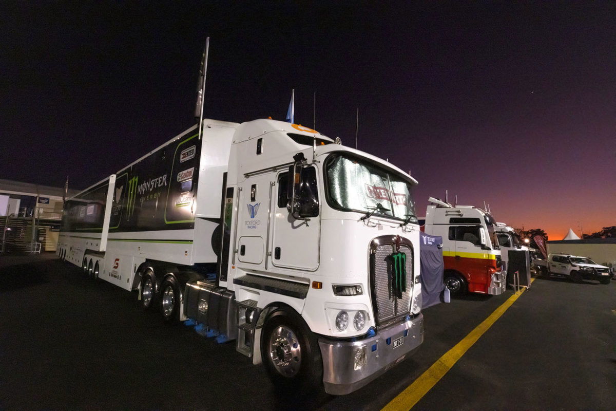 Historic first for Darwin Supercars truck convoy