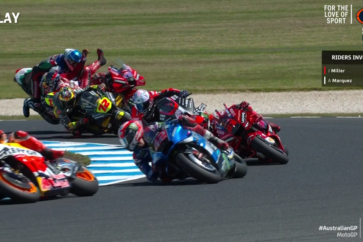 Miller: ‘My balls copped a bit of a hiding’ in Phillip Island crash