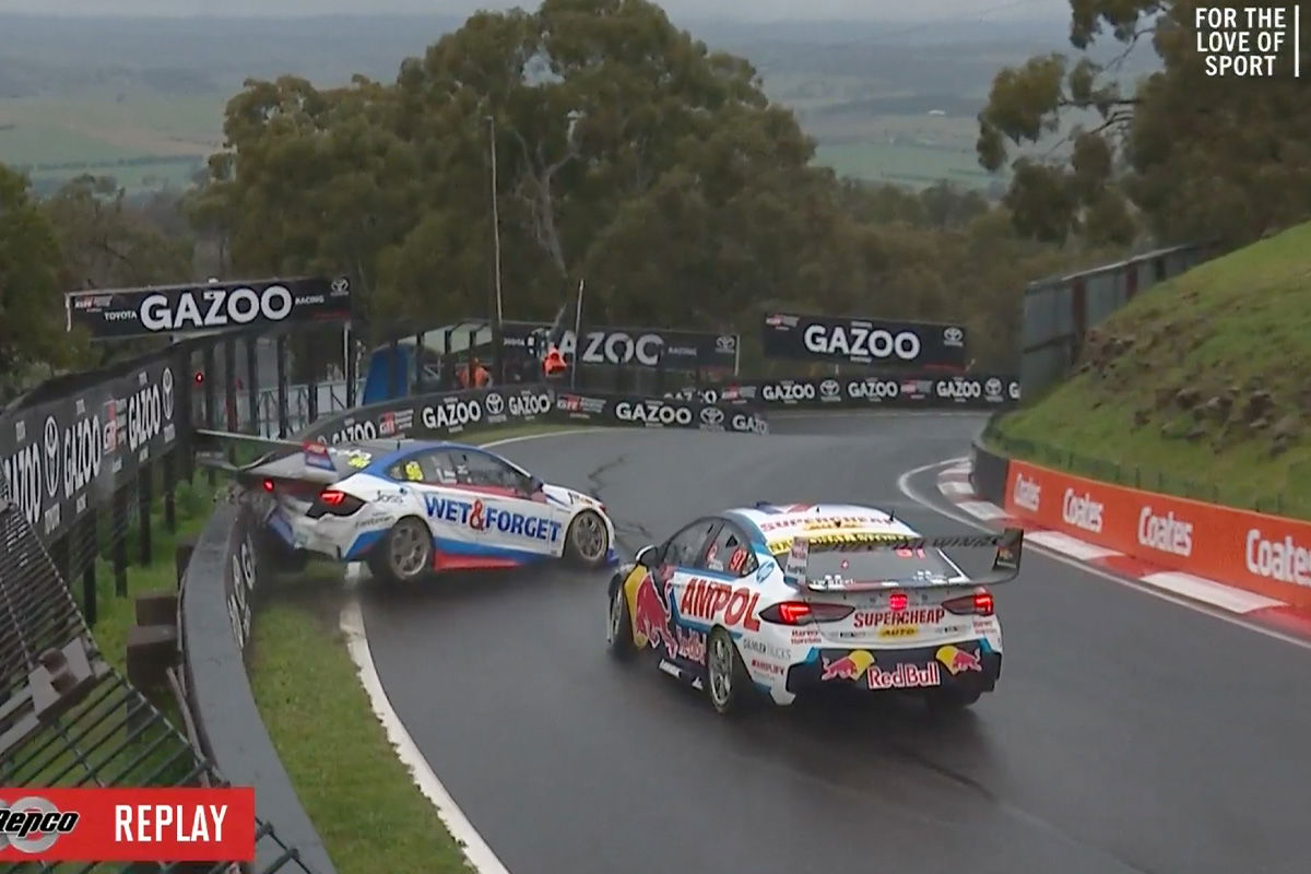Waters takes provisional pole, van Gisbergen tangles with Jones