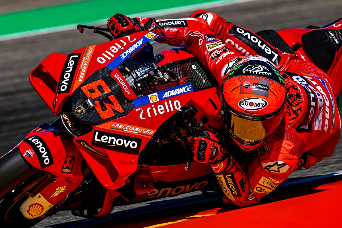 Bagnaia beats Miller to Aragon MotoGP pole