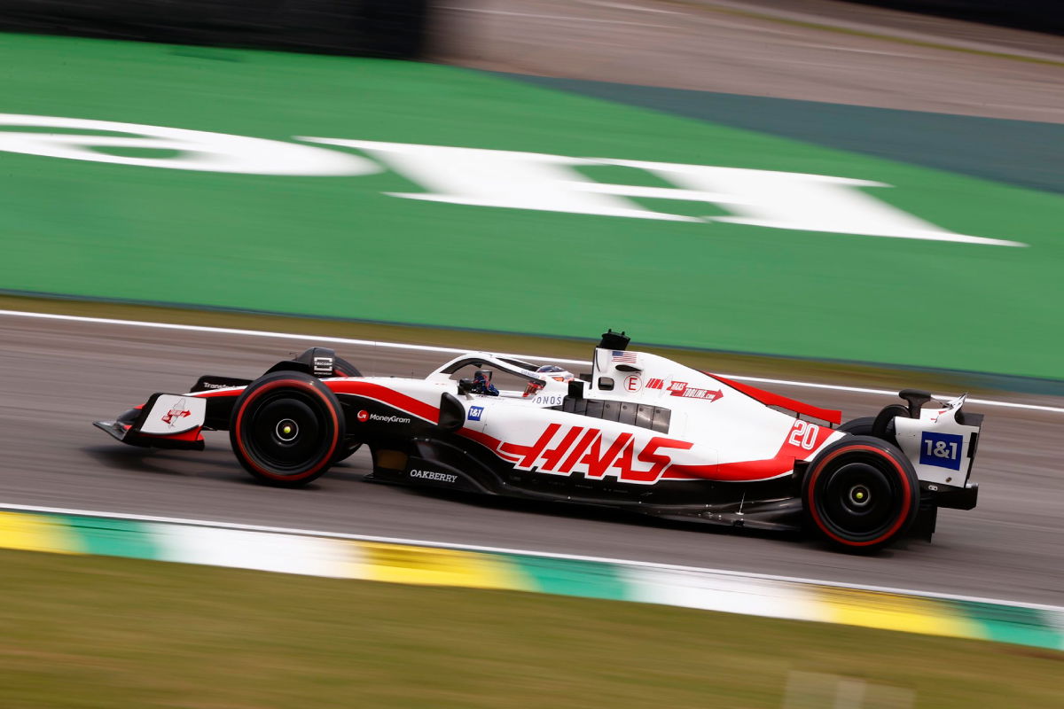 Magnussen claims surprise pole for Haas in Brazil
