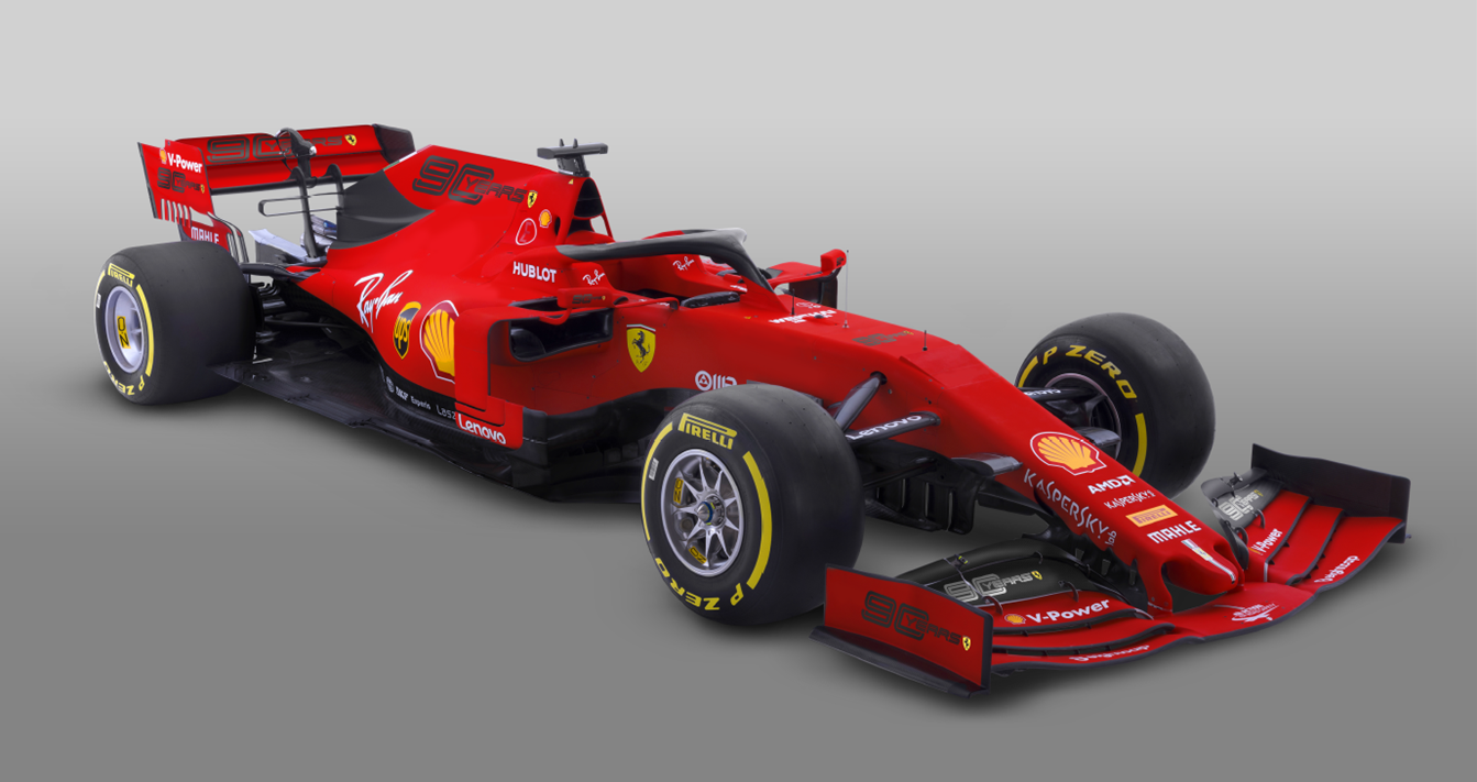 Ferrari's revised livery for the Australian GP