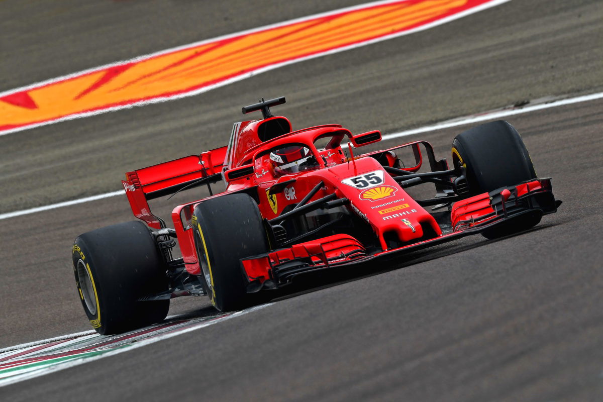 Sainz logs first Ferrari laps