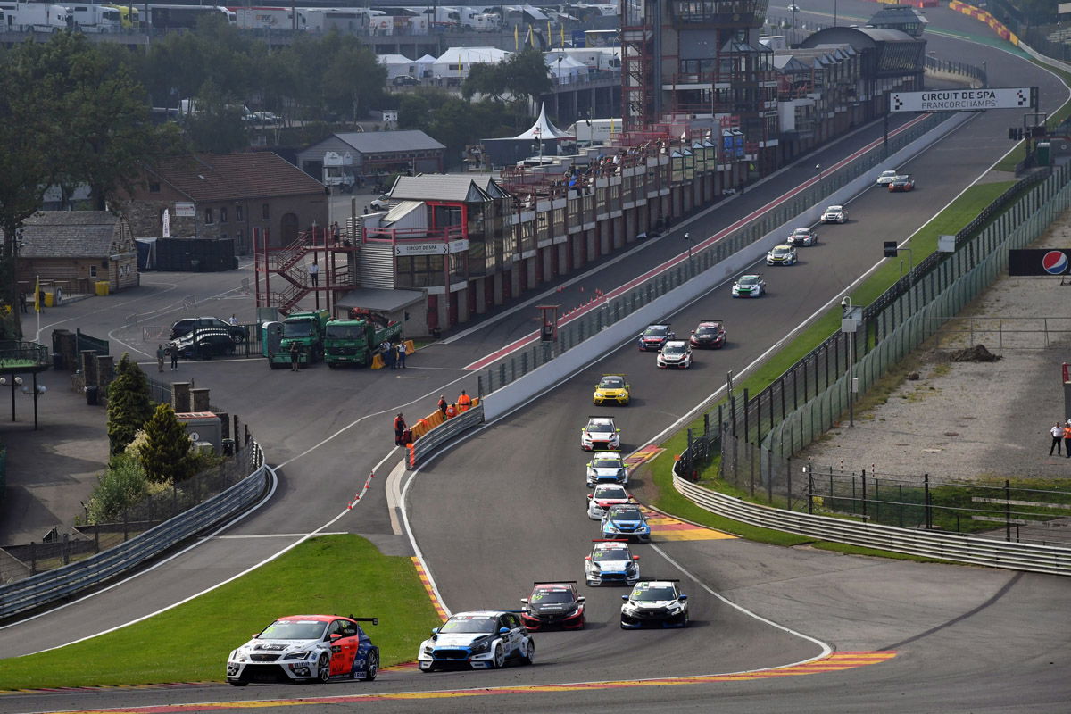 TCR Europe racing at Spa-Francorchamps