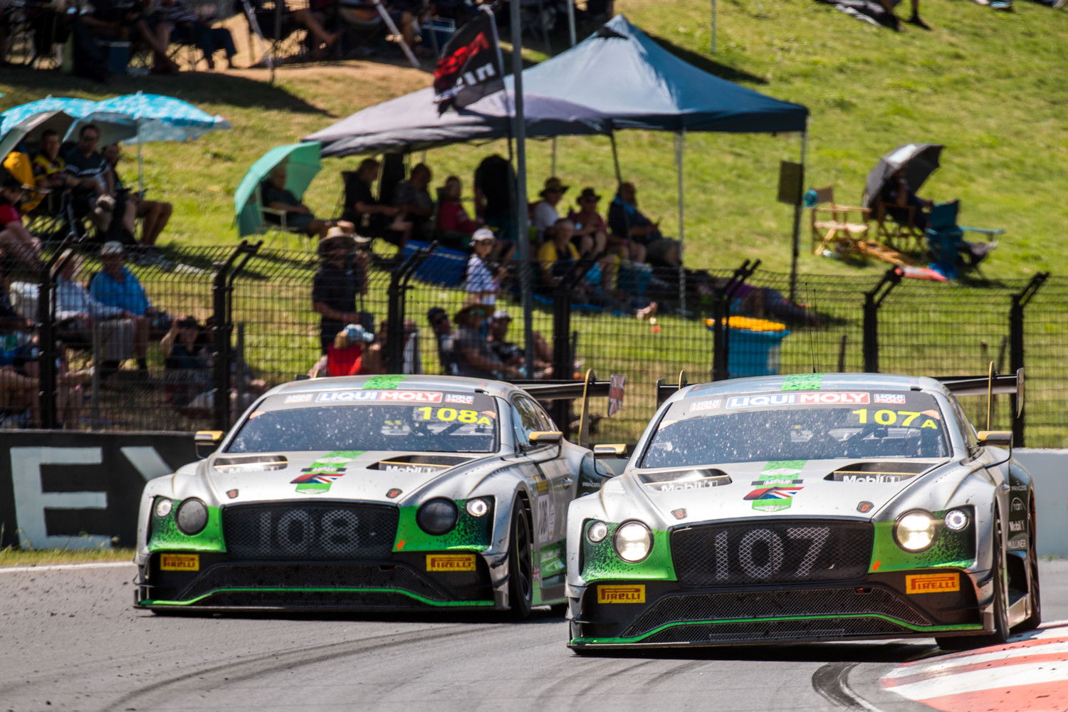 The two Bentley Team M-Sport entries