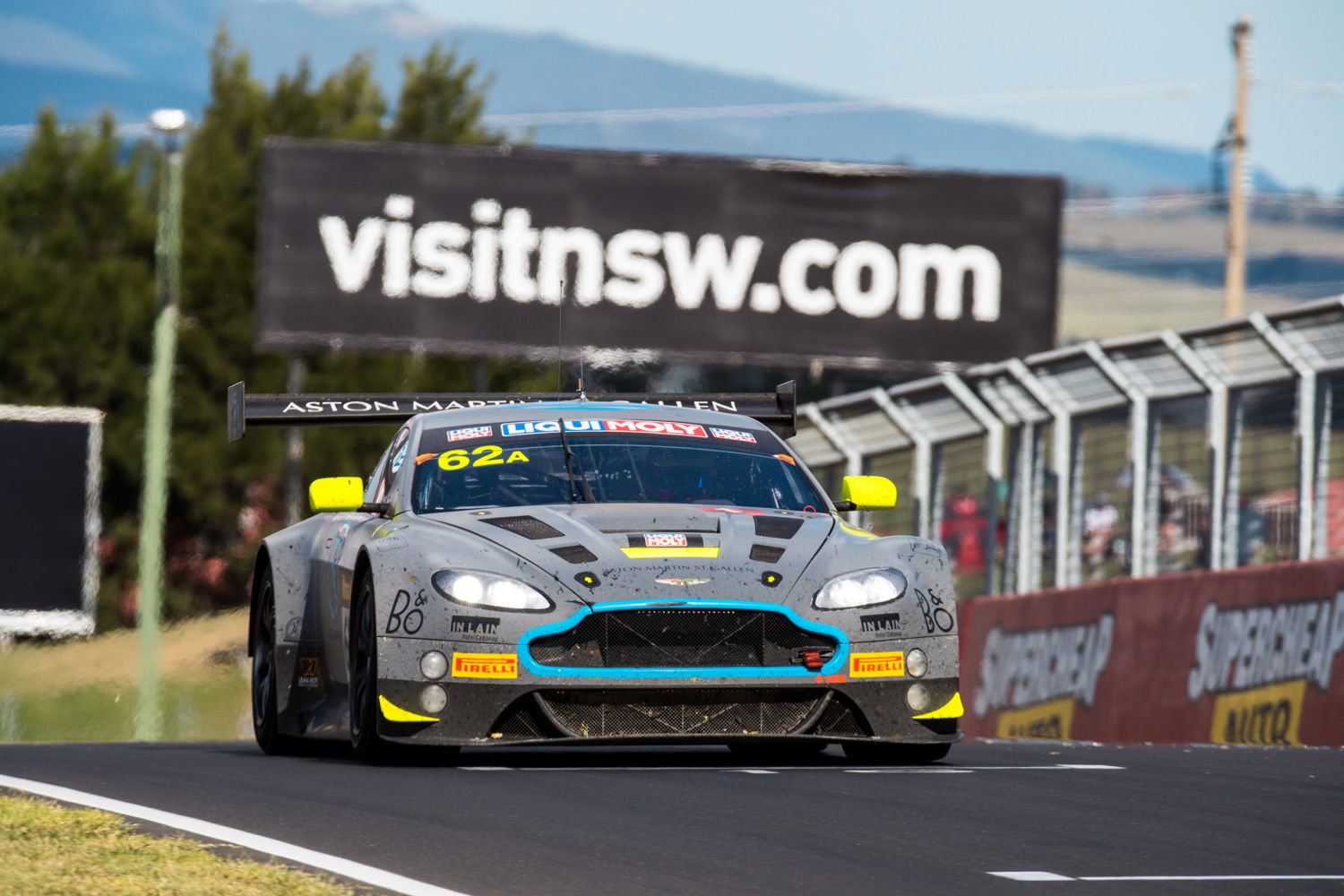 The #62 R-Motorsport Aston Martin Vantage which finished second outright