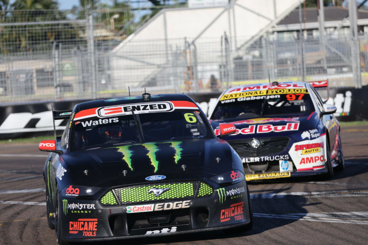 Waters holds off charging van Gisbergen to win Race 19