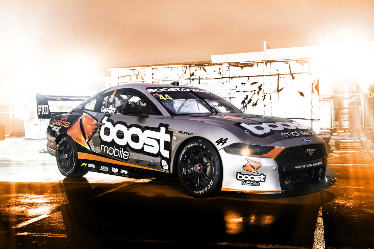 Boost Mobile Racing launch Courtney livery