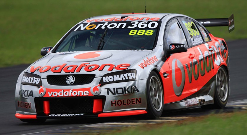 The #888 Holden Commodore VE of Craig Lowndes