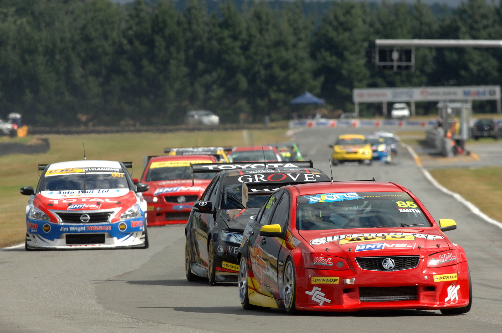 Nick Ross leads Jack Smith and Lance Hughes