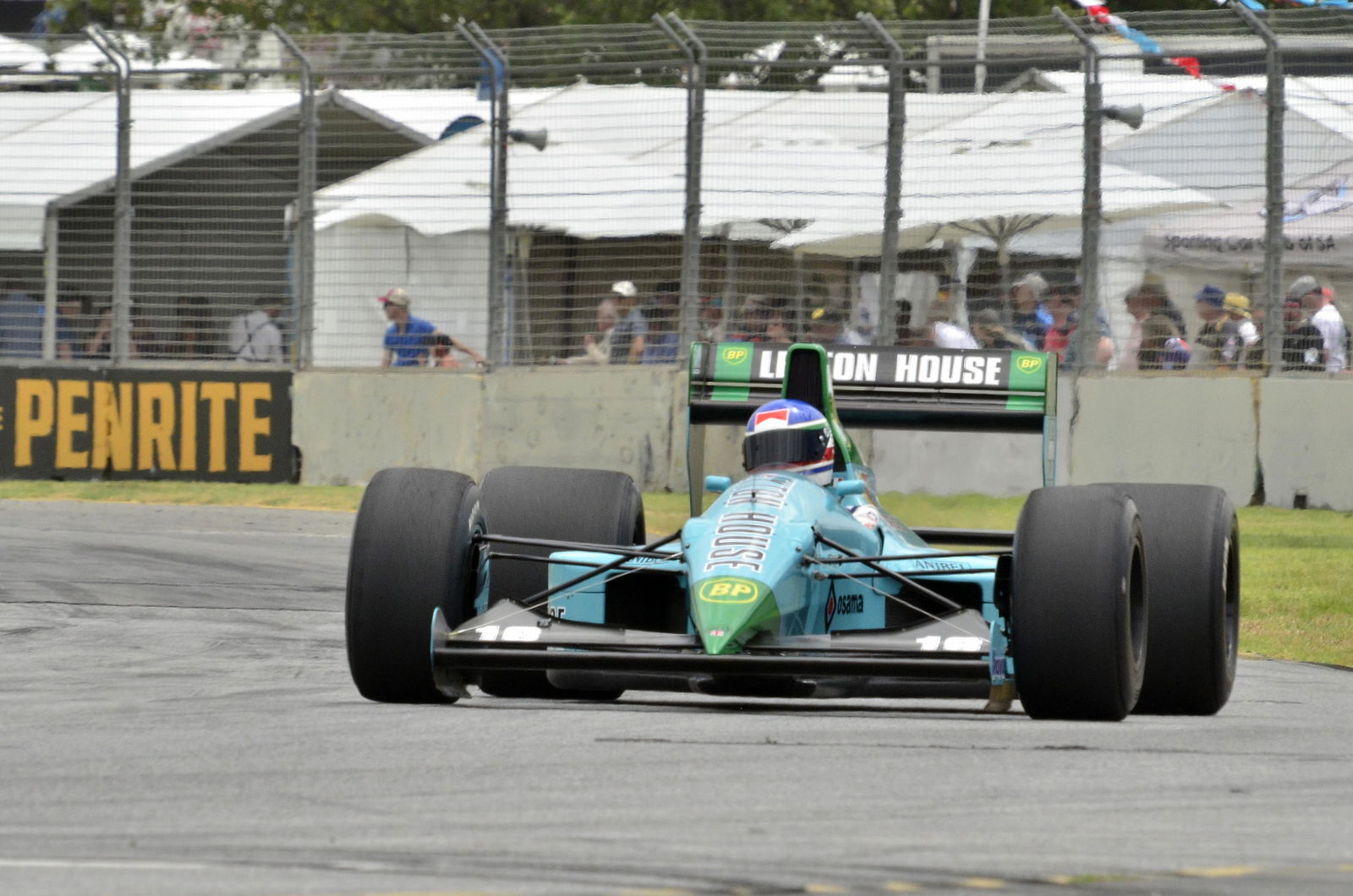 Ivan Capelli broke the lap record at Victoria Park Super Sprint