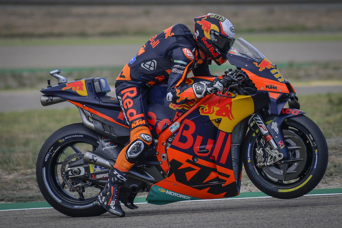 KTM brings new MotoGP chassis to Aragon