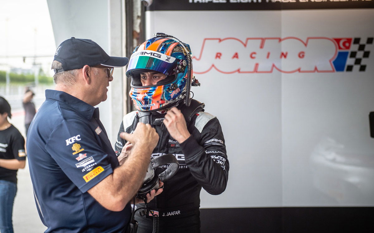 Roland Dane and Jazeman Jaafar at Sepang