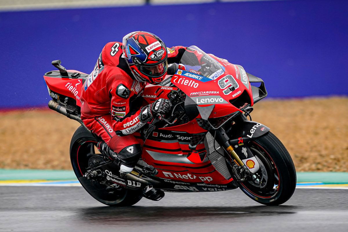 Petrucci beats Marquez to victory at wet Le Mans