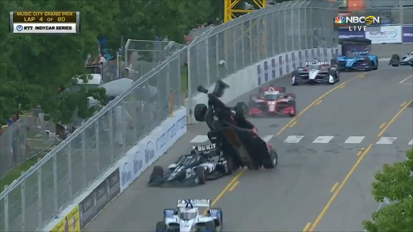 VIDEO: Ericsson gets airborne in bizarre IndyCar crash