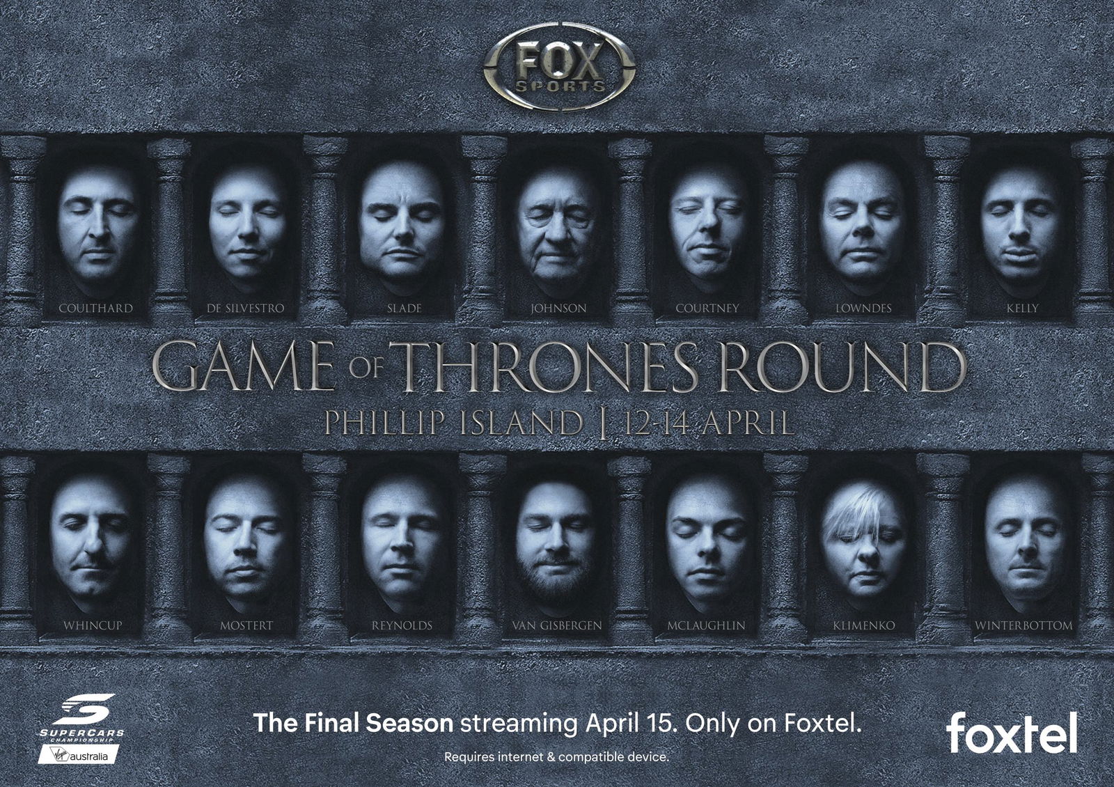 Game of Thrones theme for Phillip Island SuperSprint