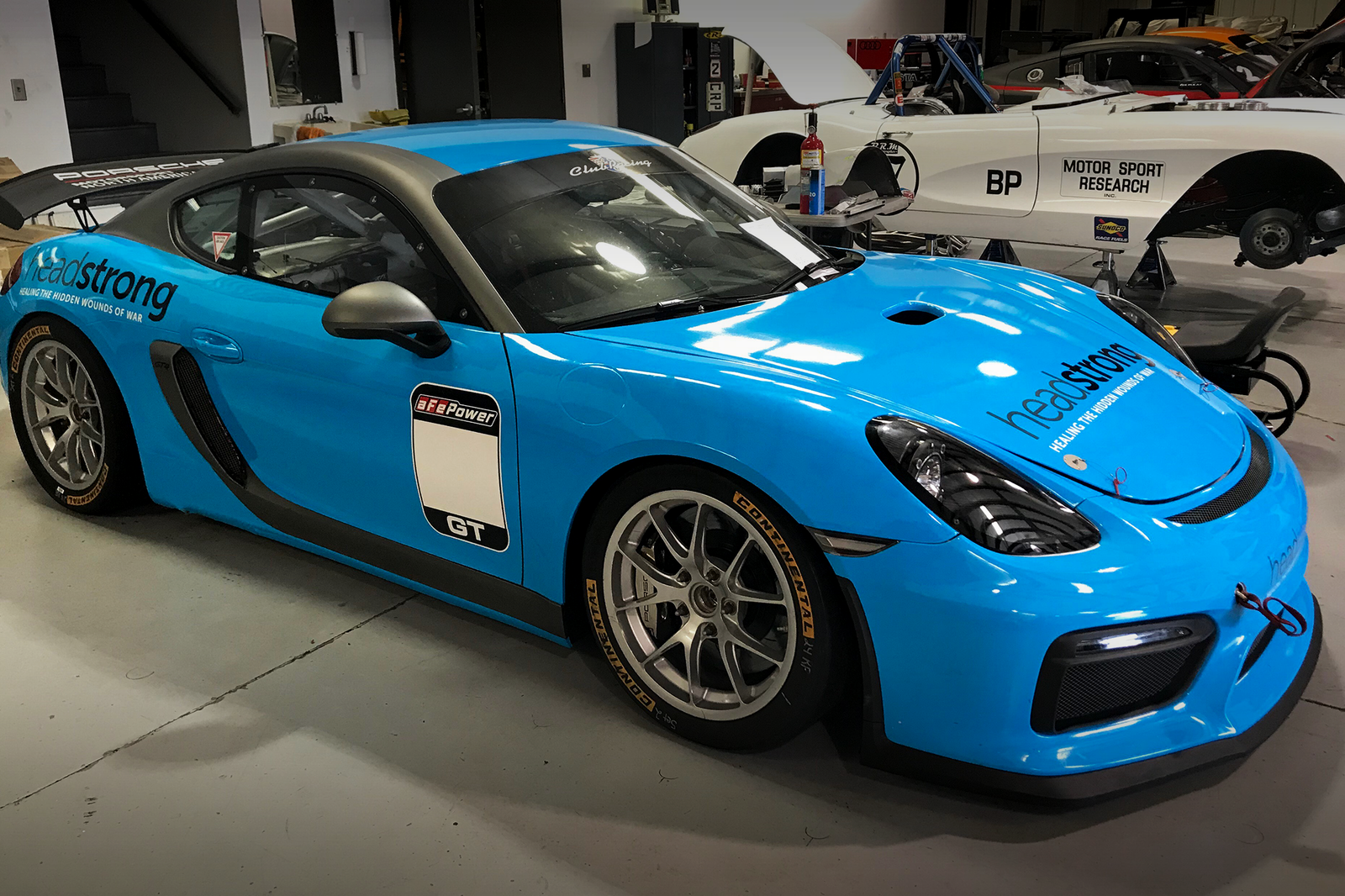 The GT4 Porsche Cayman Brabham will get behind the wheel of