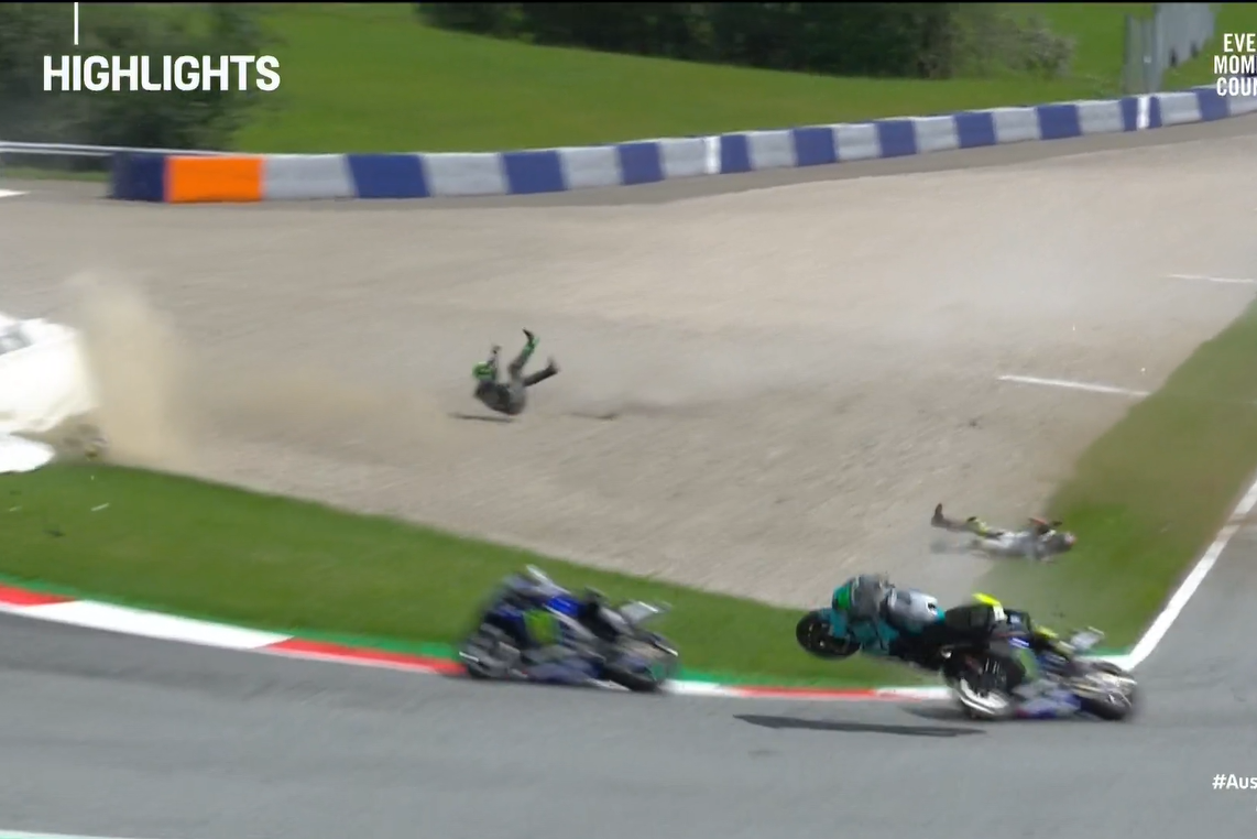 Dovizioso wins, Miller third after another frightening crash