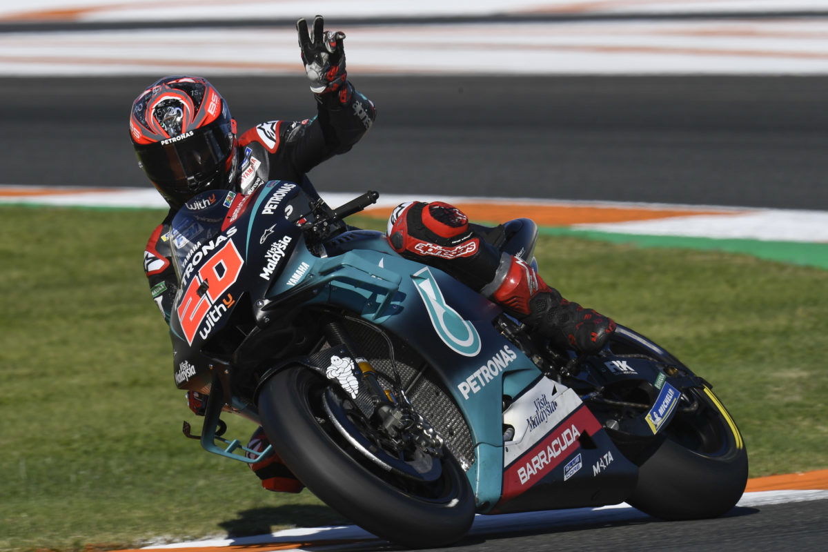 Quartararo fastest, Marquez brothers crash on Day 1 of Valencia test