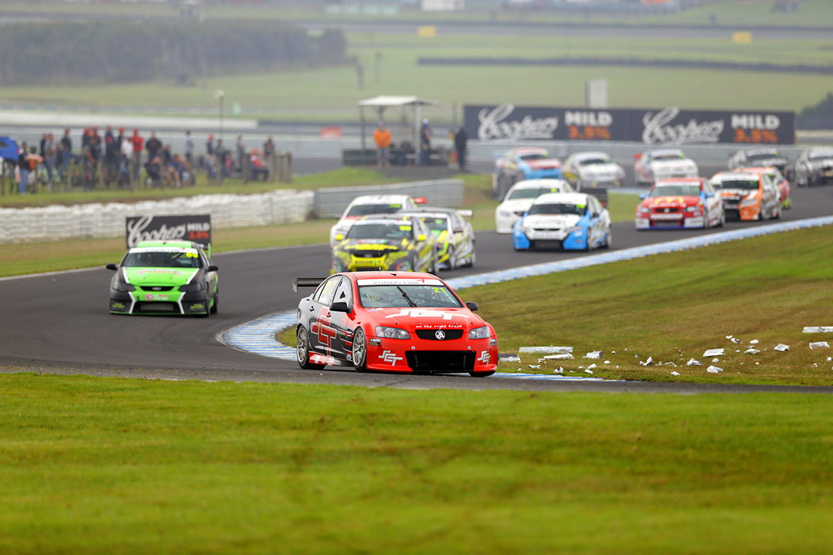 The Super3 field at Phillip Island last year pic: Ross Gibb