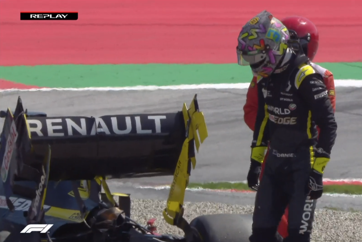 Ricciardo admits fault for practice crash