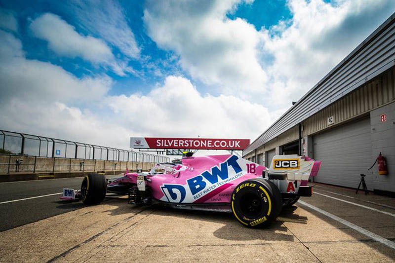 Racing Point completes track running with 2020 car