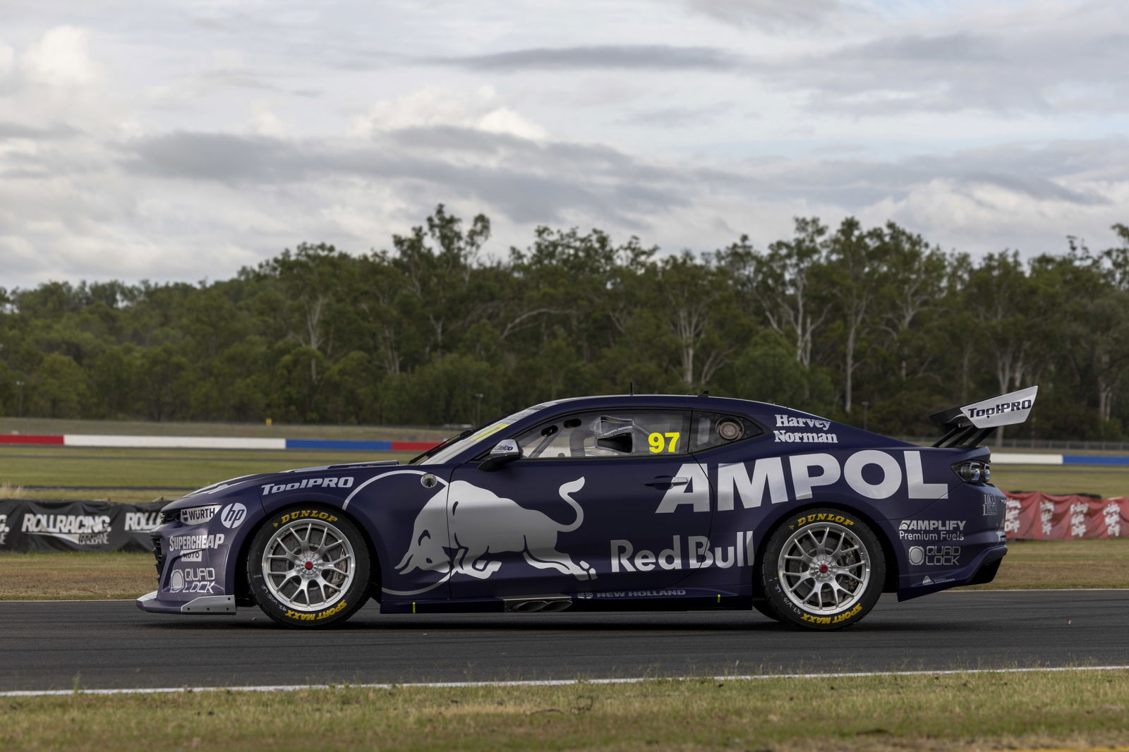 Shane van Gisbergen has gone out on track at Queensland Raceway