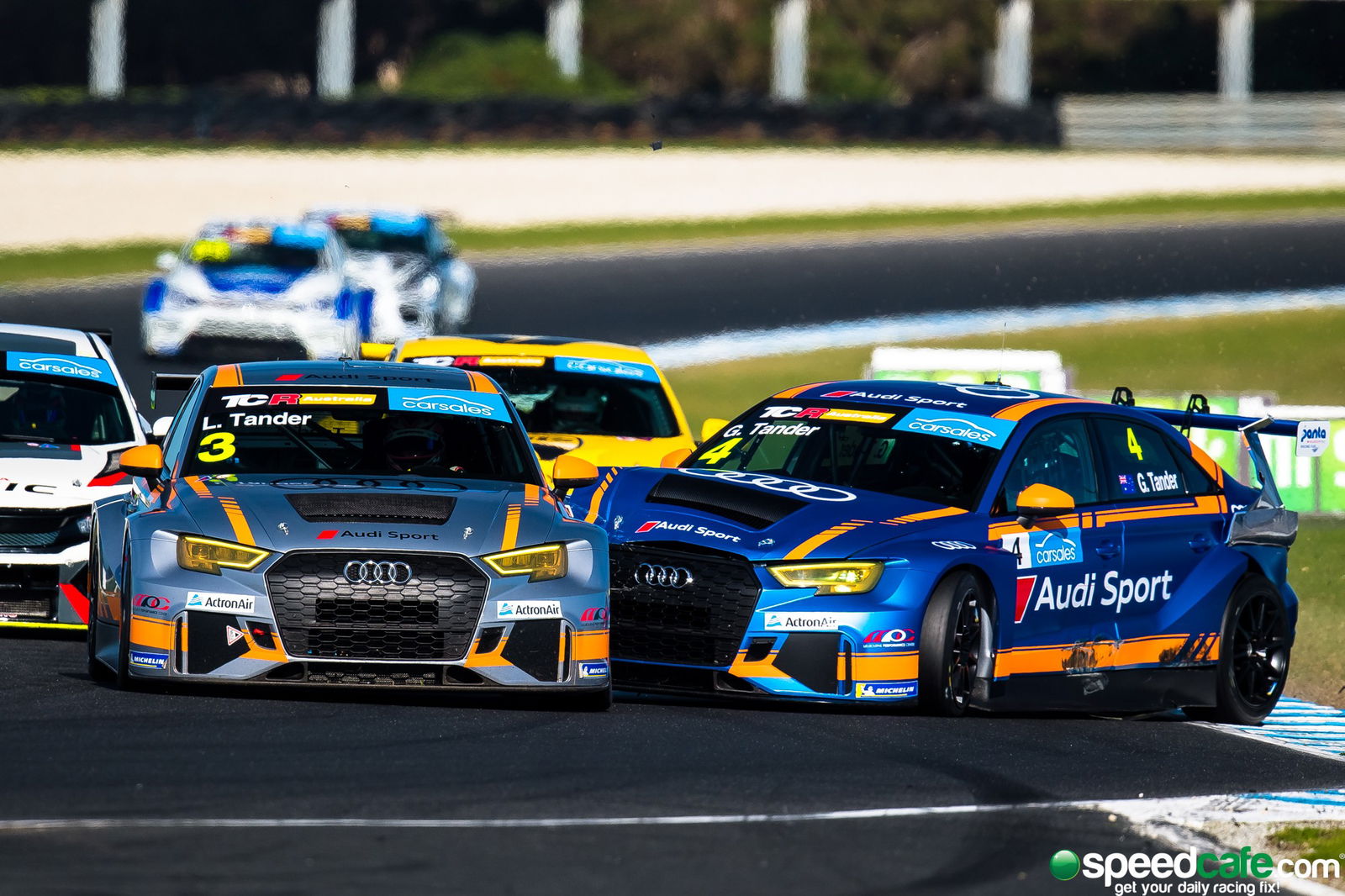 Garth and Leanne Tander collide in TCR Australia Race 2