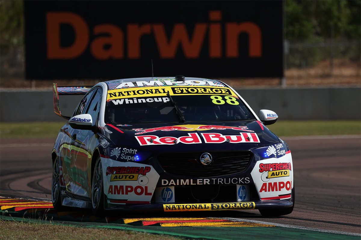Whincup tops Supercars Practice 2 in Darwin